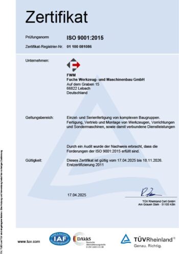 FWM ISO 9001 2025-2026 DE